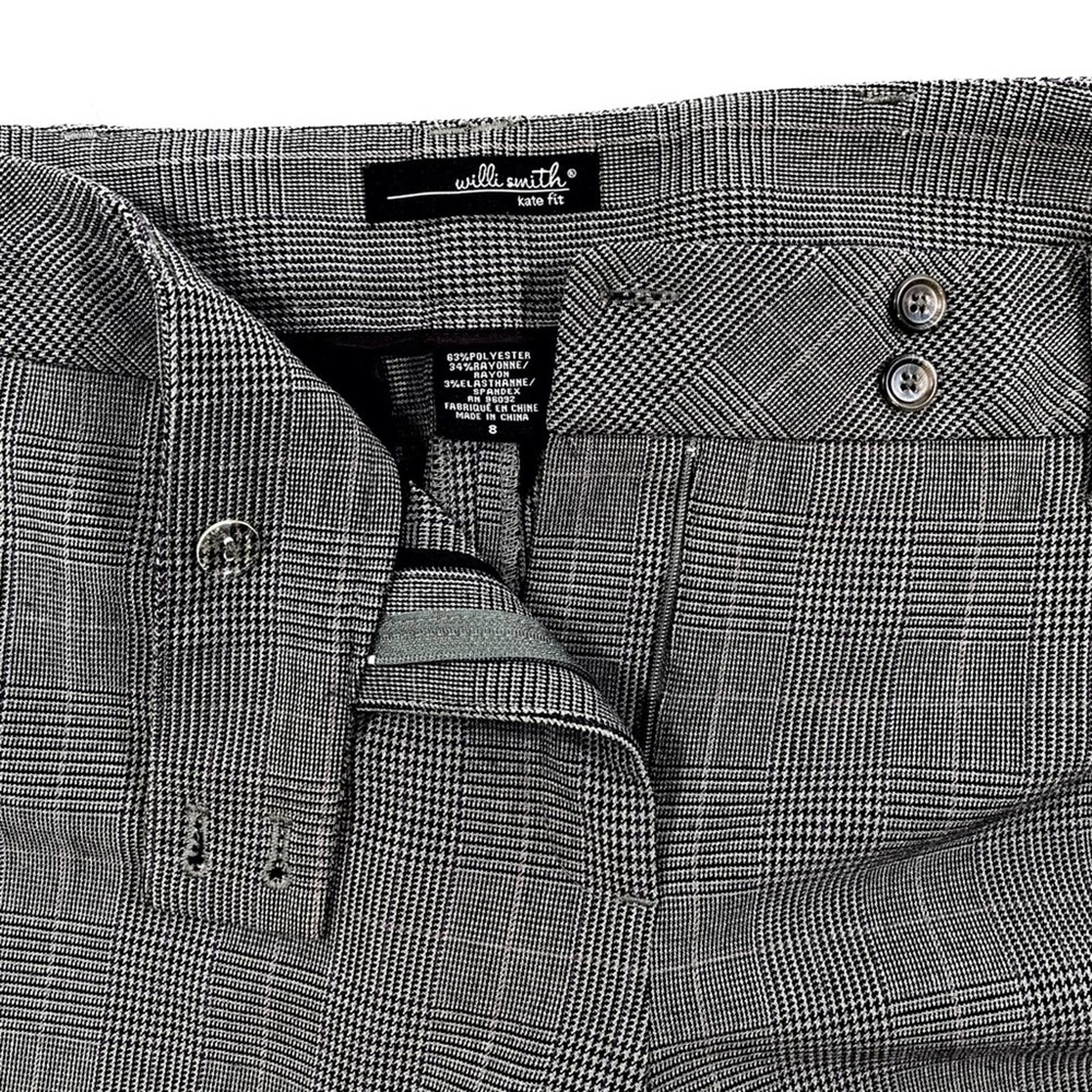 19. Willi Smith Kate Fit Dress Plaid Pants 8 - Picture 4 of 9